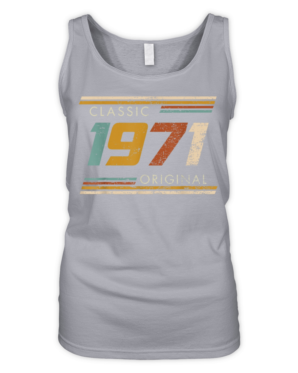 Classic 1971 Vintage Birthday Organic Women's Tank Top