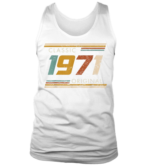 Classic 1971 Vintage Birthday Tank Top Unisex