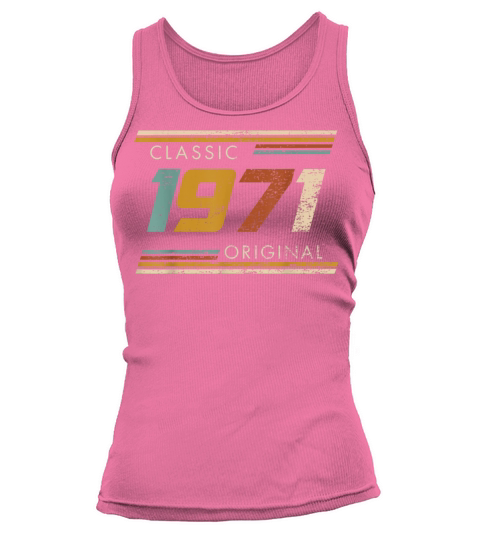 Classic 1971 Vintage Birthday Tank top Woman