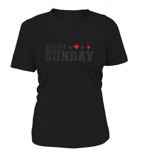 Doko Sunday Doppelkopf Card Game Hobby Women's T-Shirt