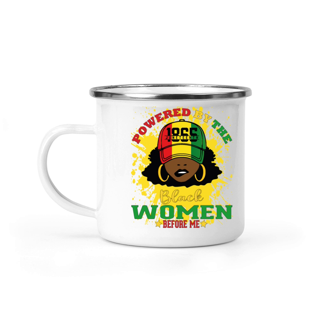 Powered By The Black Women Before Me Black History Camping Mug