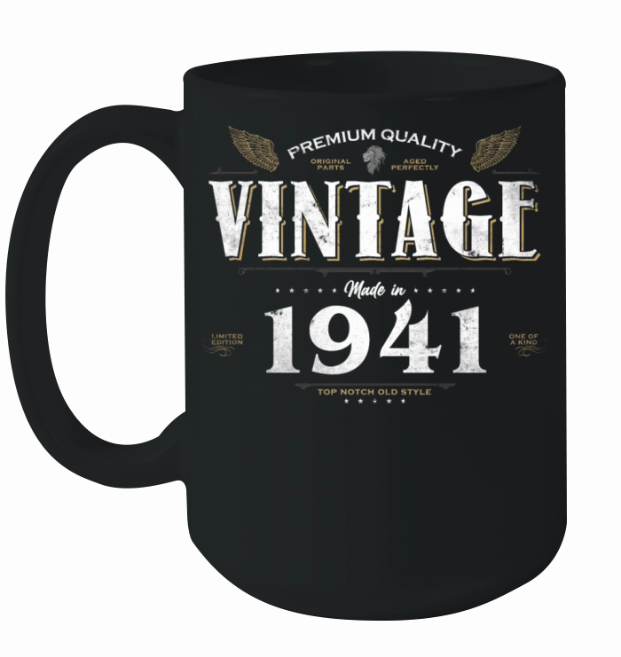 83 Years Old Vintage 1941 Limited Edition 83rd Ceramic Mug