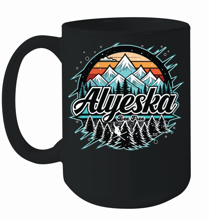 Retro Alyeska Ski Ceramic Mug