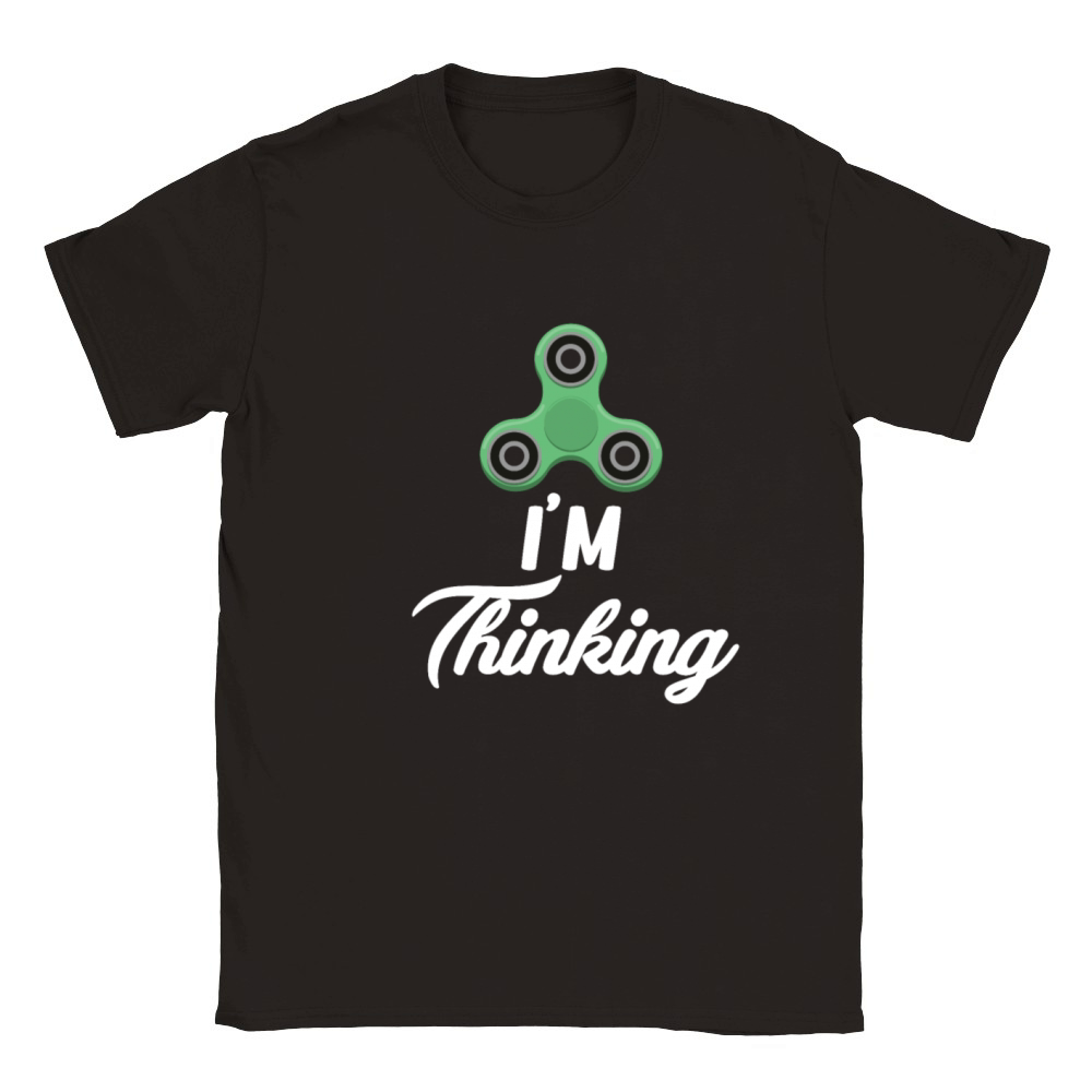 Im Thinking Funny ADHD Hyperfocus Neurological Classic Kids Crewneck T-shirt