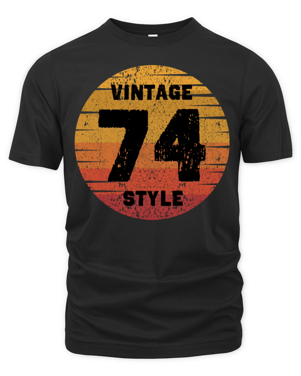 Funny vintage 1974 retro sun graduation style 74s Organic Unisex T-shirt