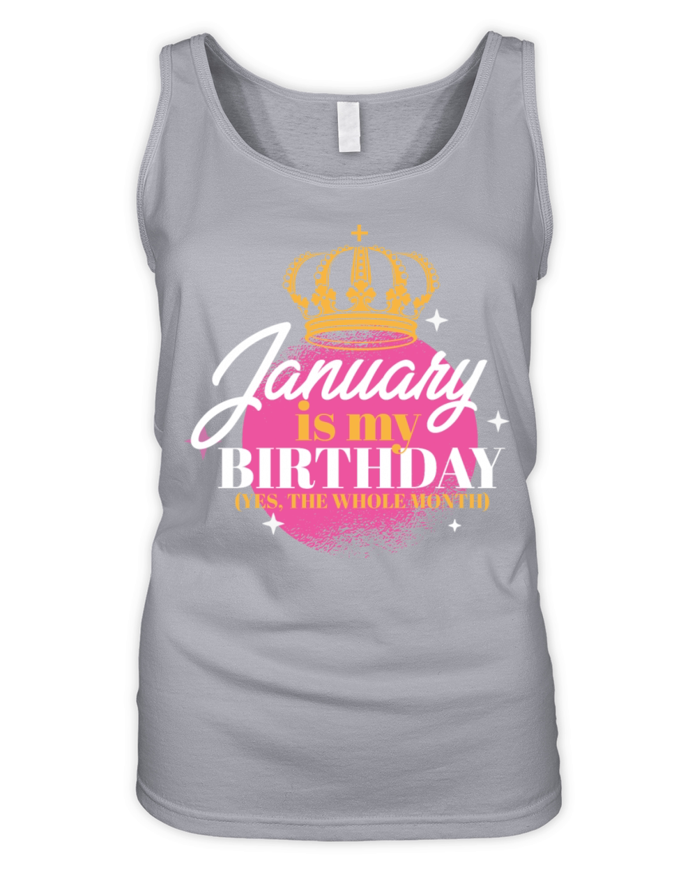 January Is My Birthday Yes The Whole Month Born Organic Women's Tank Top