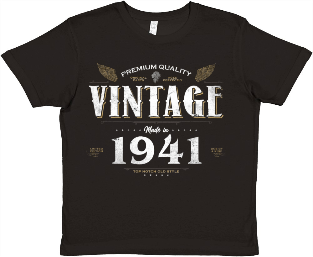 83 Years Old Vintage 1941 Limited Edition 83rd Premium Kids Crewneck T-shirt