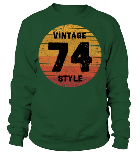 Funny vintage 1974 retro sun graduation style 74s Sweatshirt Unisex