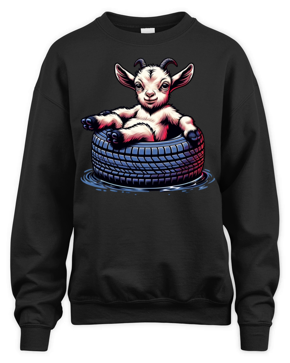 Goat Lover Farm Animal Cute Cool Design Unisex Premium Crewneck Sweatshirt