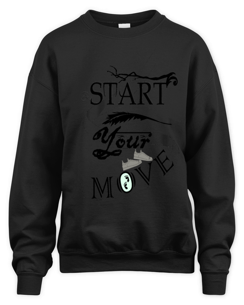 Start your move Unisex Premium Crewneck Sweatshirt