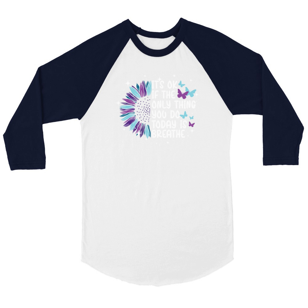 Suicide Prevention Awareness Unisex ¾ sleeve Raglan T-shirt