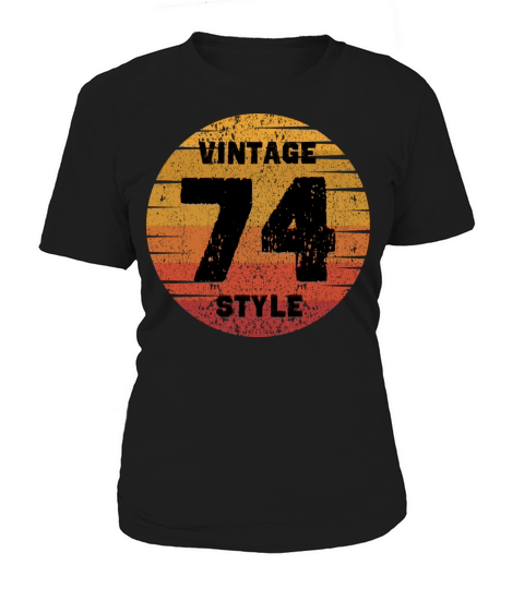 Funny vintage 1974 retro sun graduation style 74s Women's T-Shirt