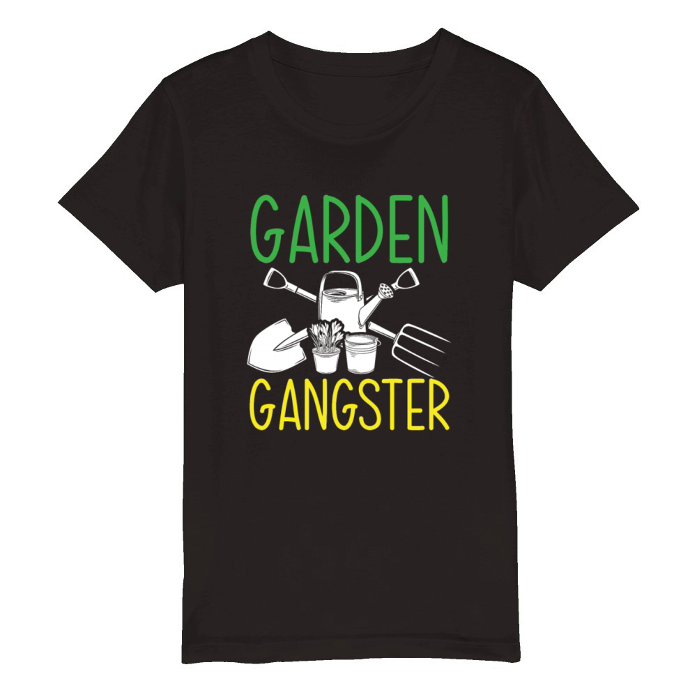 Funny Garden Gardener Gardening Landscaper Gift Organic Kids Crewneck T-shirt