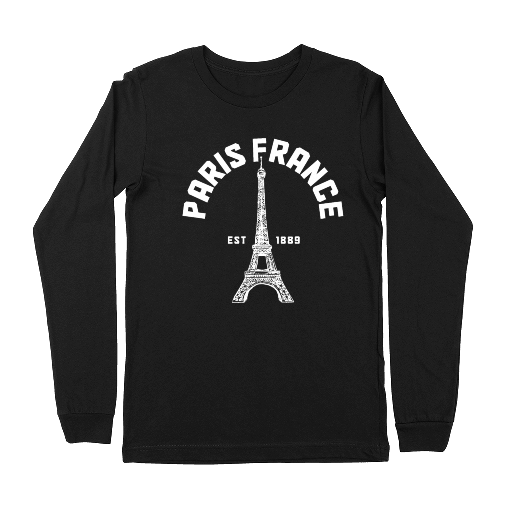 Paris France Eiffel Tower Souvenir Premium Long Sleeve