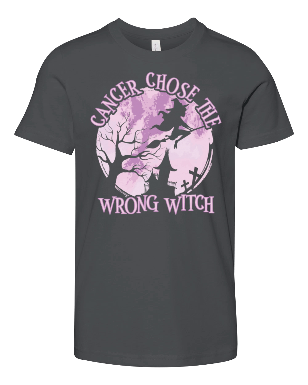 Cancer Witch Orchid Testicular Cancer Youth Unisex Jersey Tee