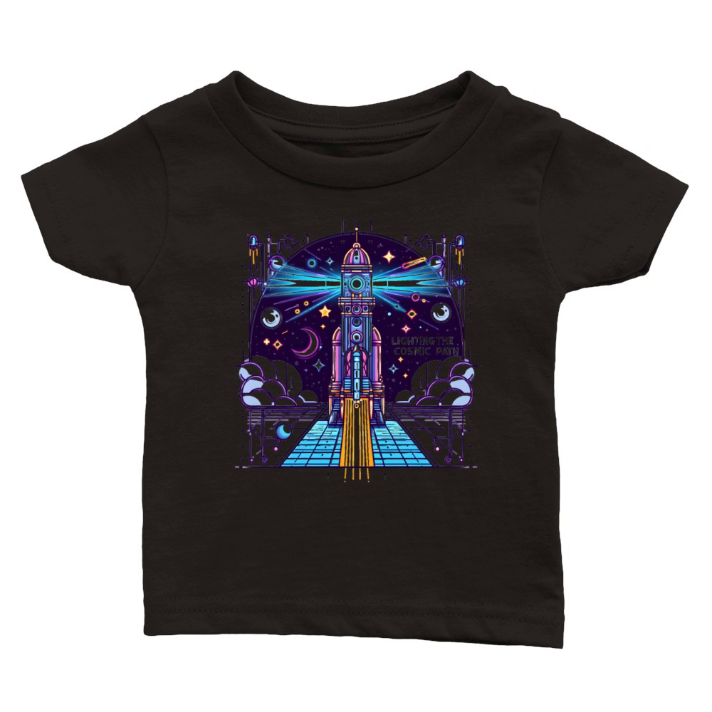 Lighting the Cosmic Path Classic Baby Crewneck T-shirt