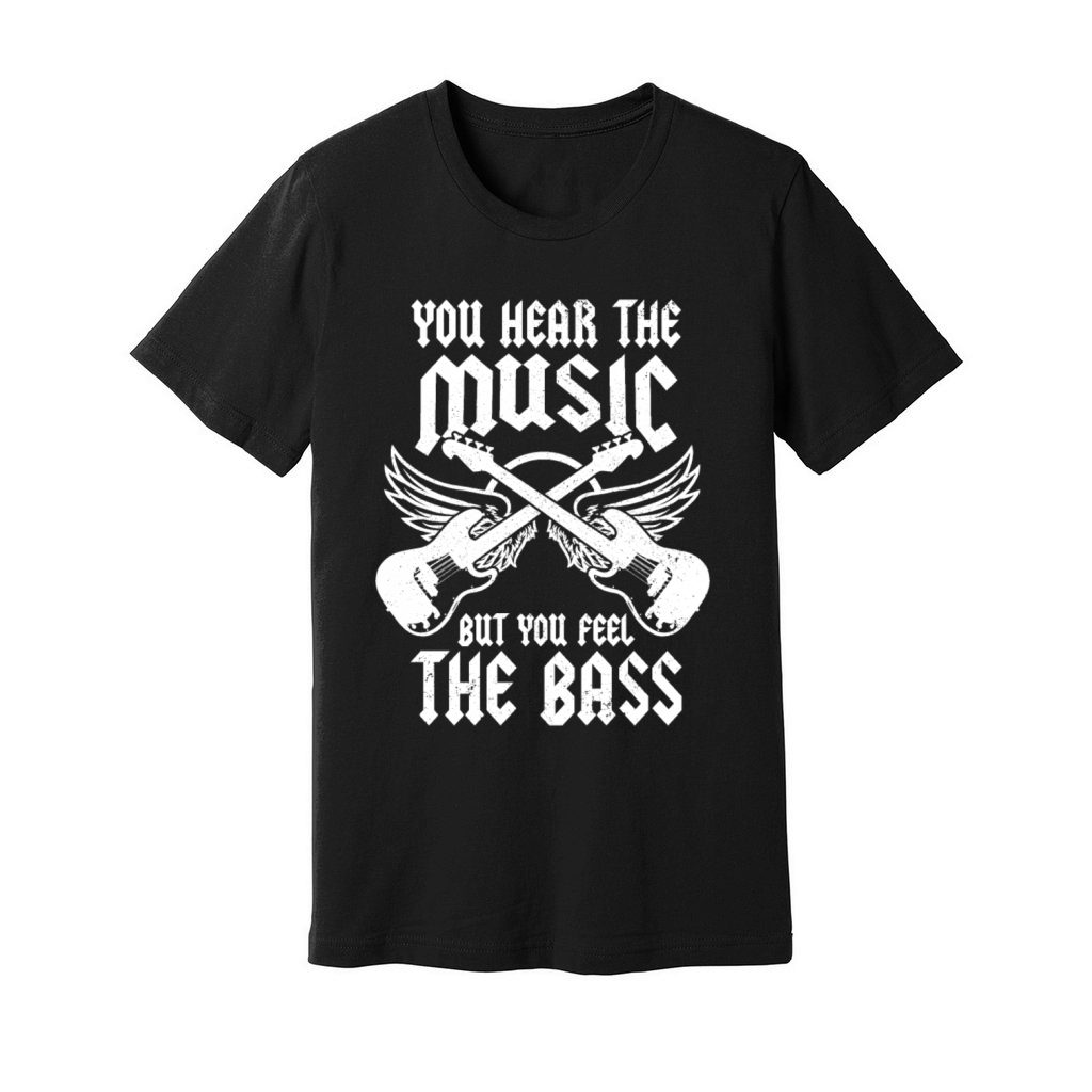 Bass Guitar Player Bassist Funny Gift Unisex Jersey Tee