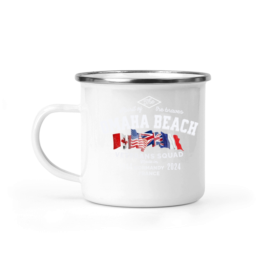 Omaha Beach Normandy 80th anniversary Camping Mug