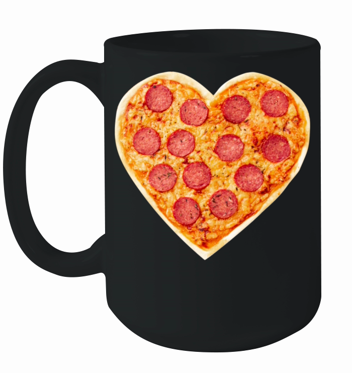 PIZZA is my valentine Ceramic Mug