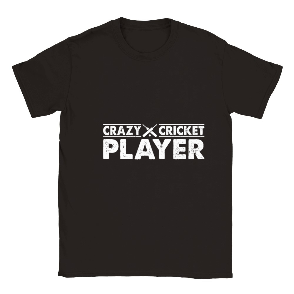 Crazy Cricket Player - Cricket Game Cricket Player Classic Kids Crewneck T-shirt