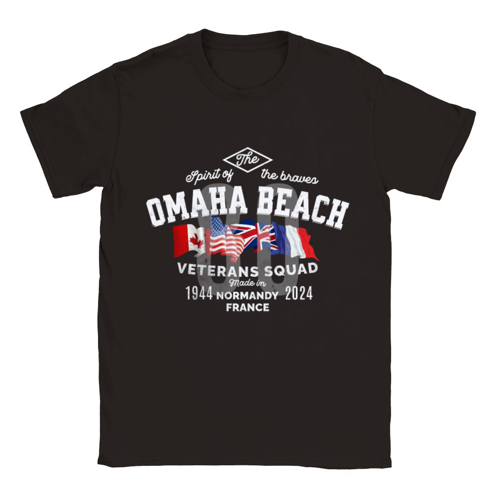 Omaha Beach Normandy 80th anniversary Classic Kids Crewneck T-shirt