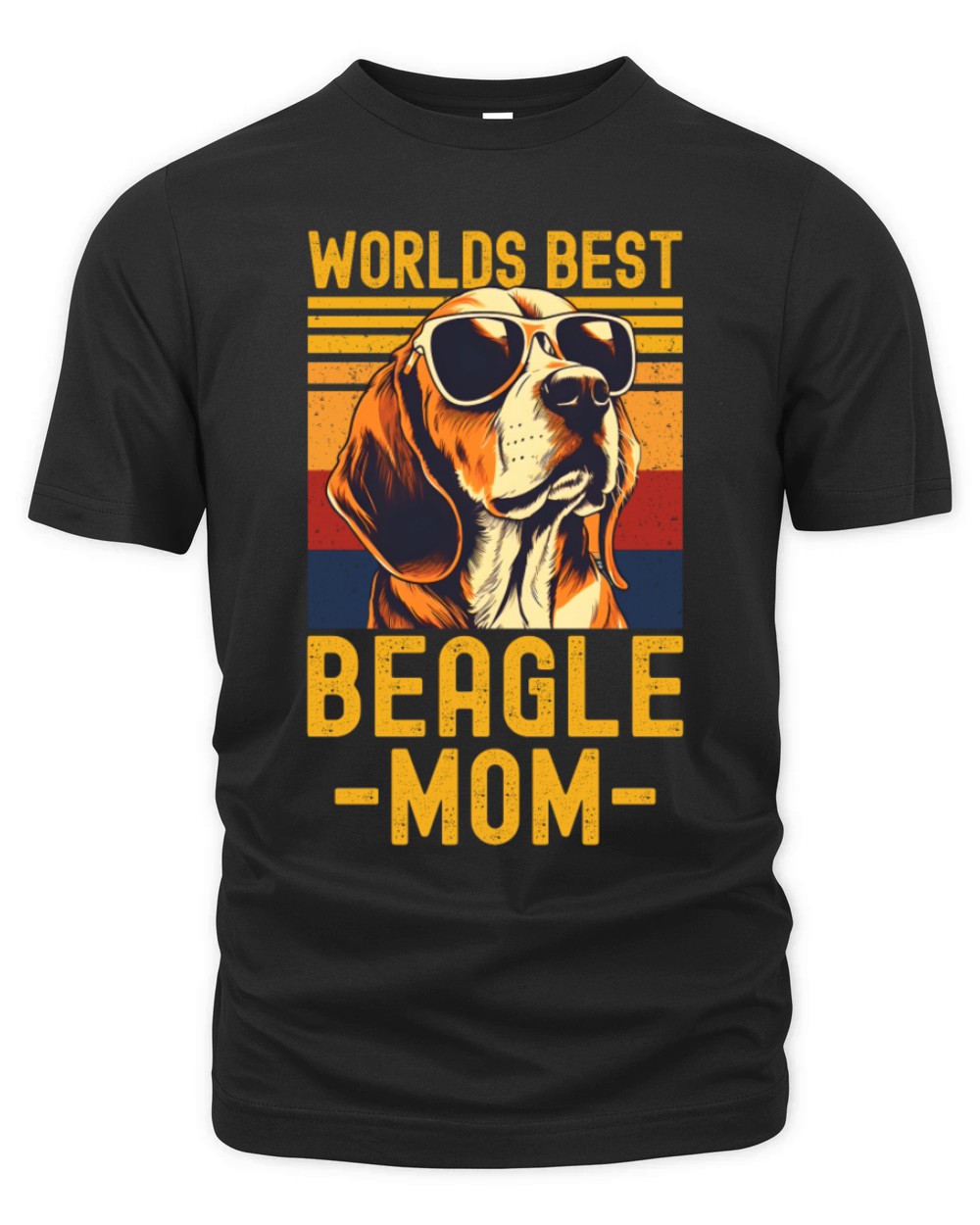 Beagle with sunglasses retro Organic Unisex T-shirt