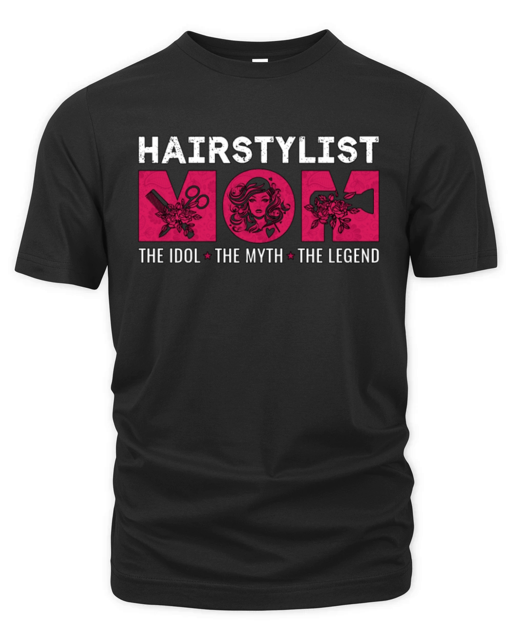 Hairstylist Mom The Idol The Myth The Hairdresser Organic Unisex T-shirt