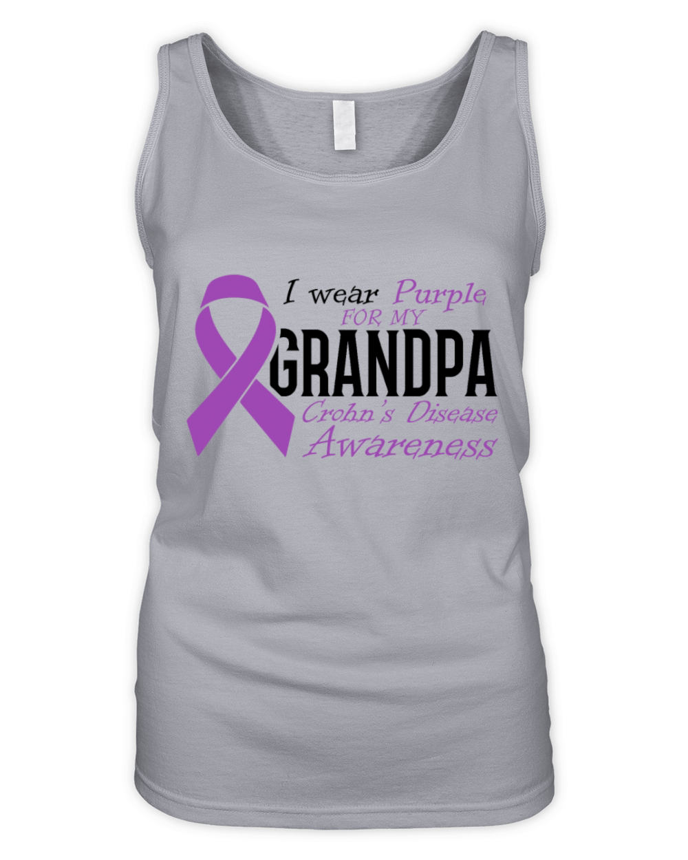 I Wear Purple For My Grandpa Crohns Disease Organic Women's Tank Top