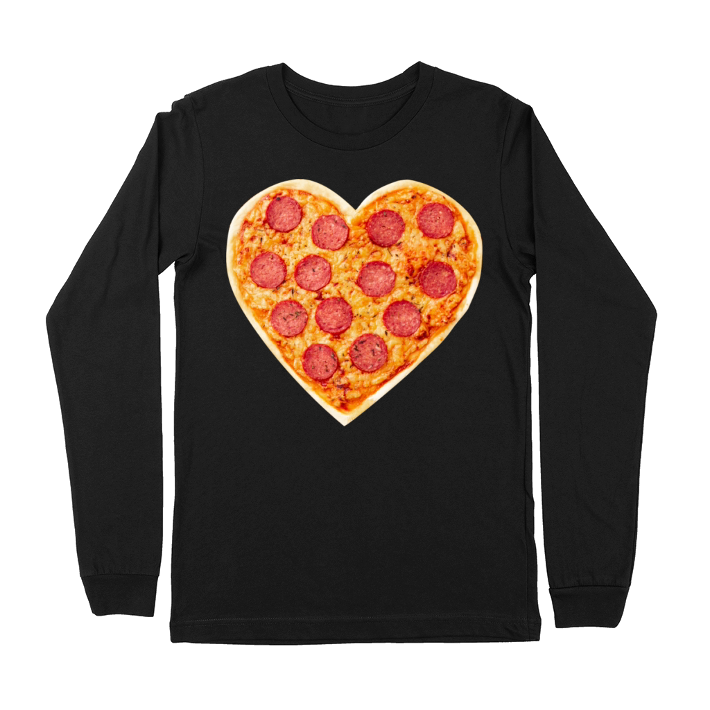 PIZZA is my valentine Premium Long Sleeve