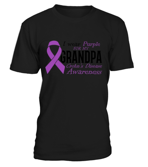 I Wear Purple For My Grandpa Crohns Disease T-Shirt Unisex
