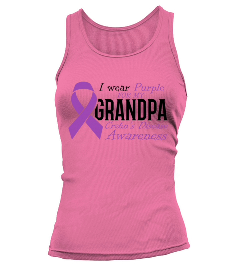 I Wear Purple For My Grandpa Crohns Disease Tank top Woman