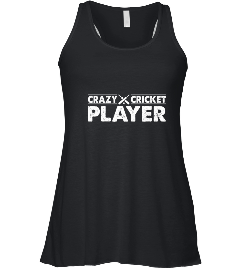 Crazy Cricket Player - Cricket Game Cricket Player Women's Flowy Tank Top