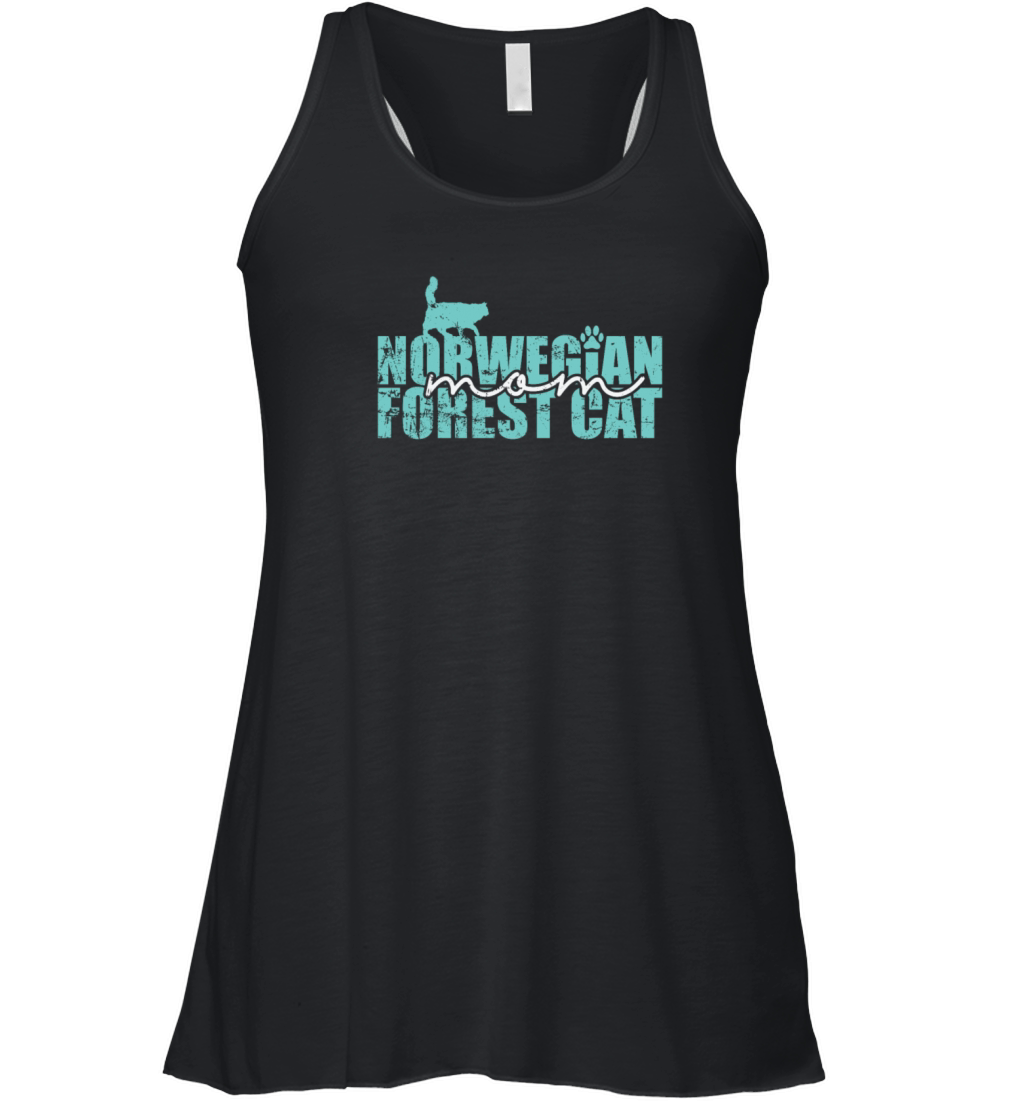 Norwegian Forest Cat Mom Pet Male Cat Women's Flowy Tank Top