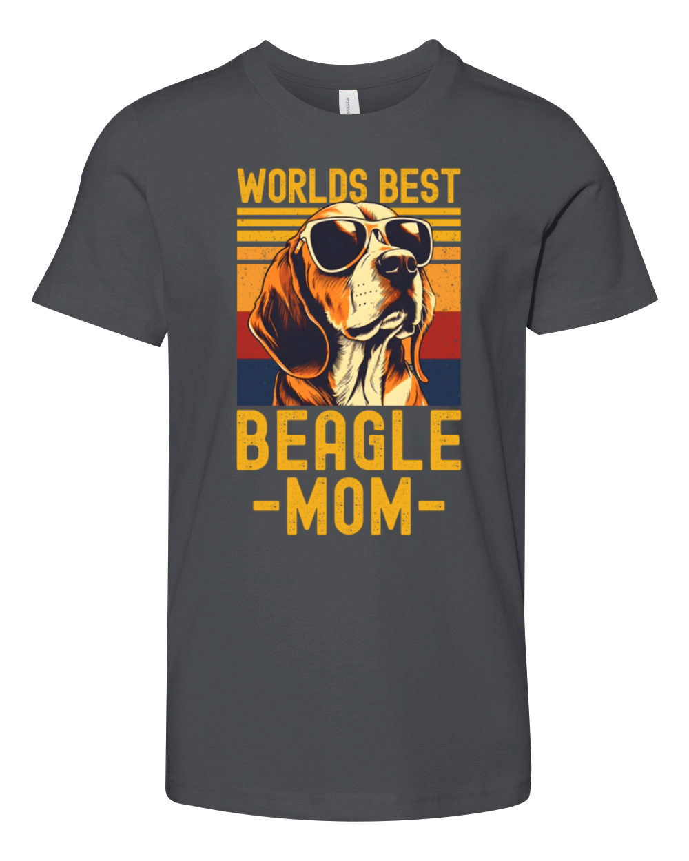 Beagle with sunglasses retro Youth Unisex Jersey Tee