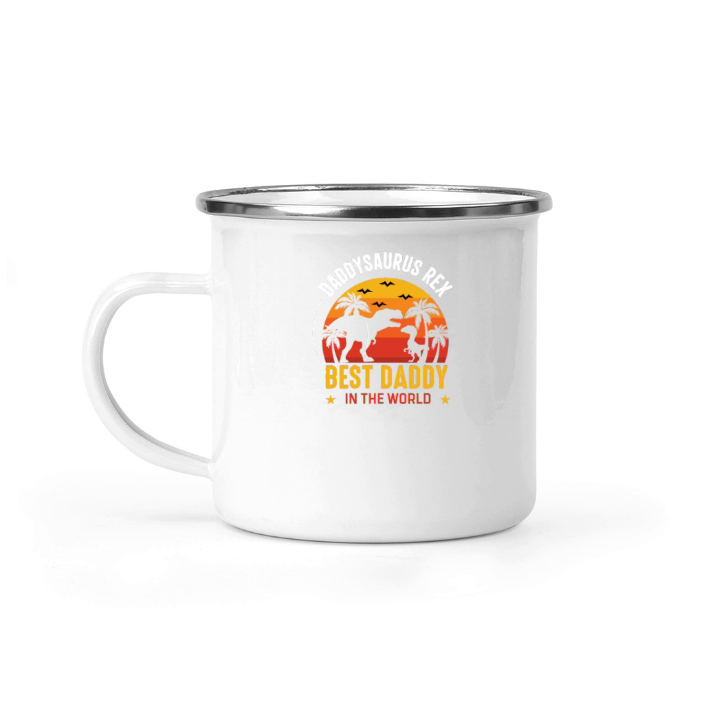 father day   Daddysaurus Rex best daddy in the world Camping Mug