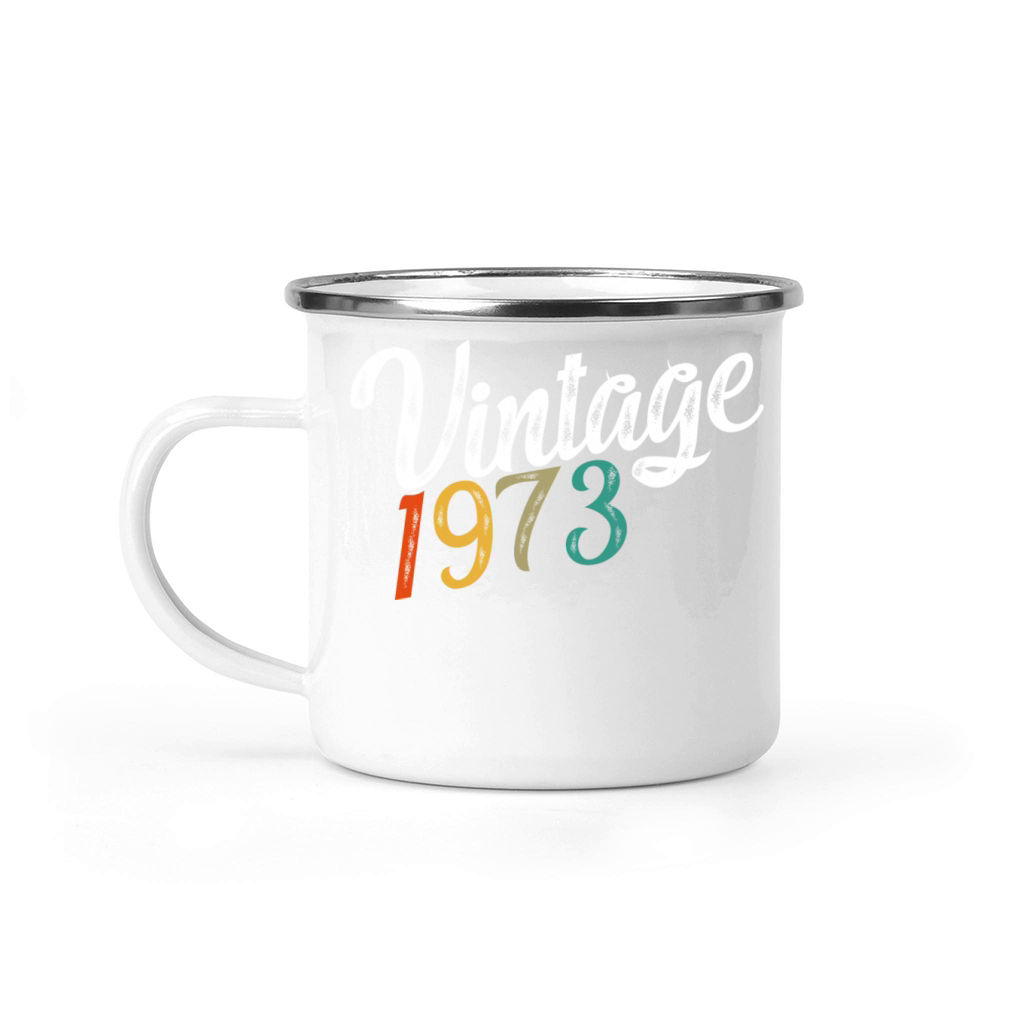 Vintage 1973 T-Shirt Camping Mug