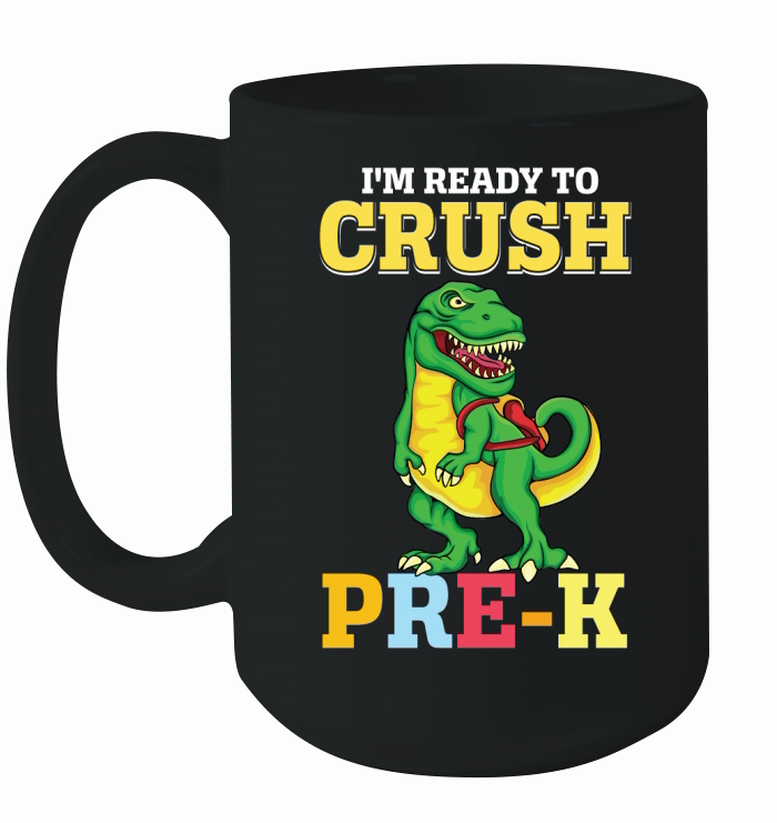 T rex Dinosaur Back to School Prek Ceramic Mug