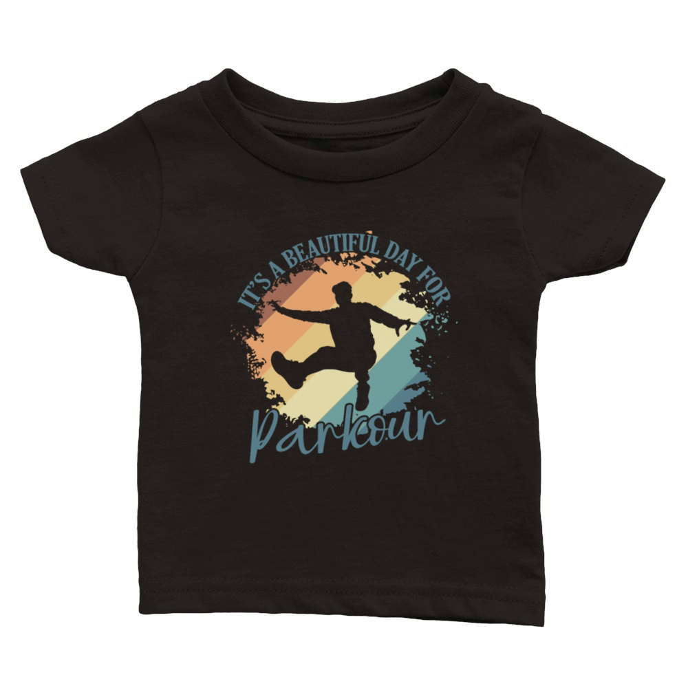 Its a beautiful Day for Parkour Sport Classic Baby Crewneck T-shirt