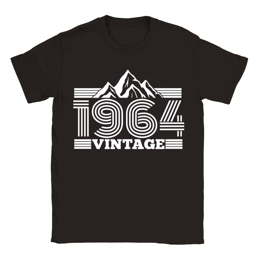 Vintage 1964 Birthday Hiking Mountains Climbing Classic Kids Crewneck T-shirt