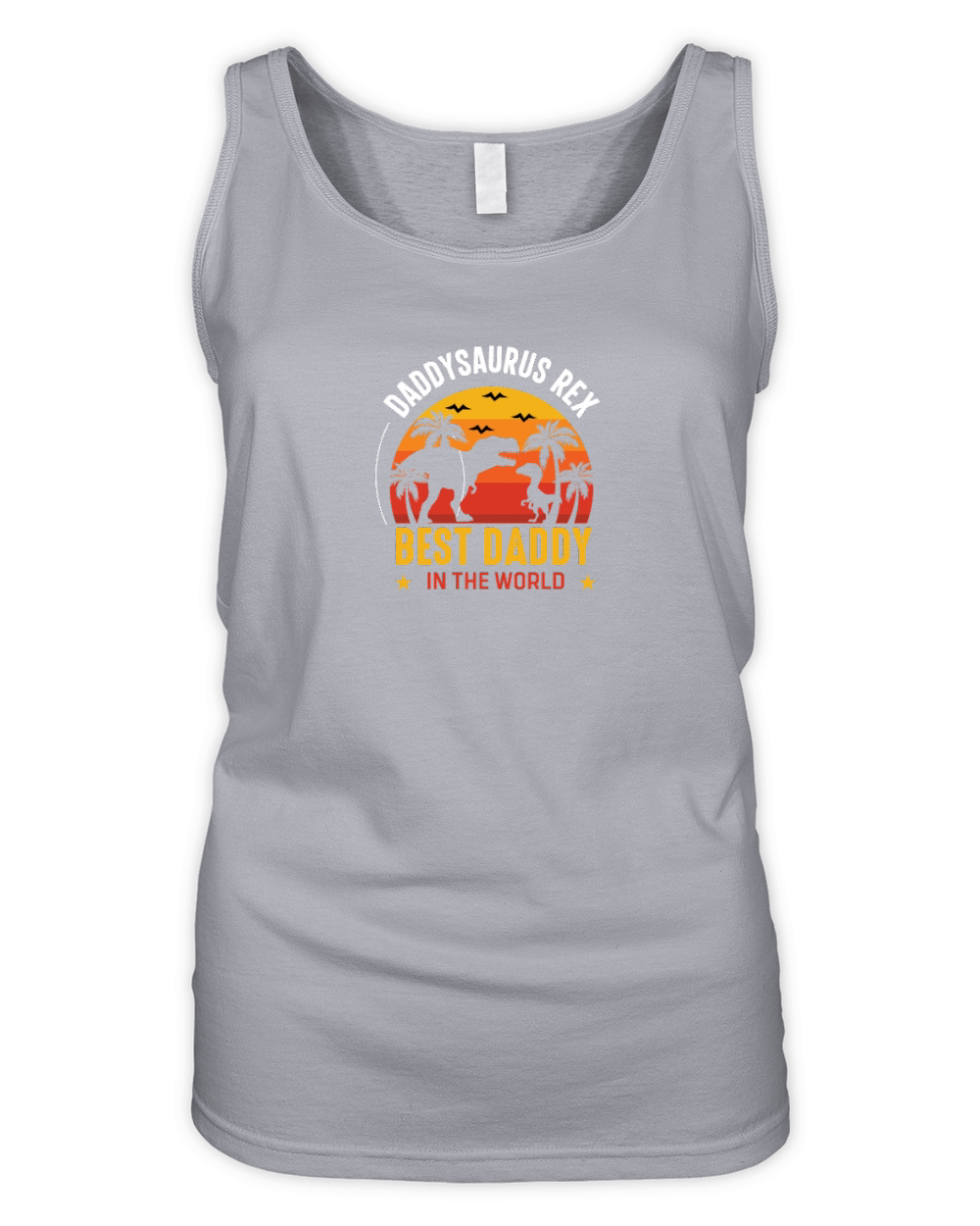 father day   Daddysaurus Rex best daddy in the world Organic Women's Tank Top