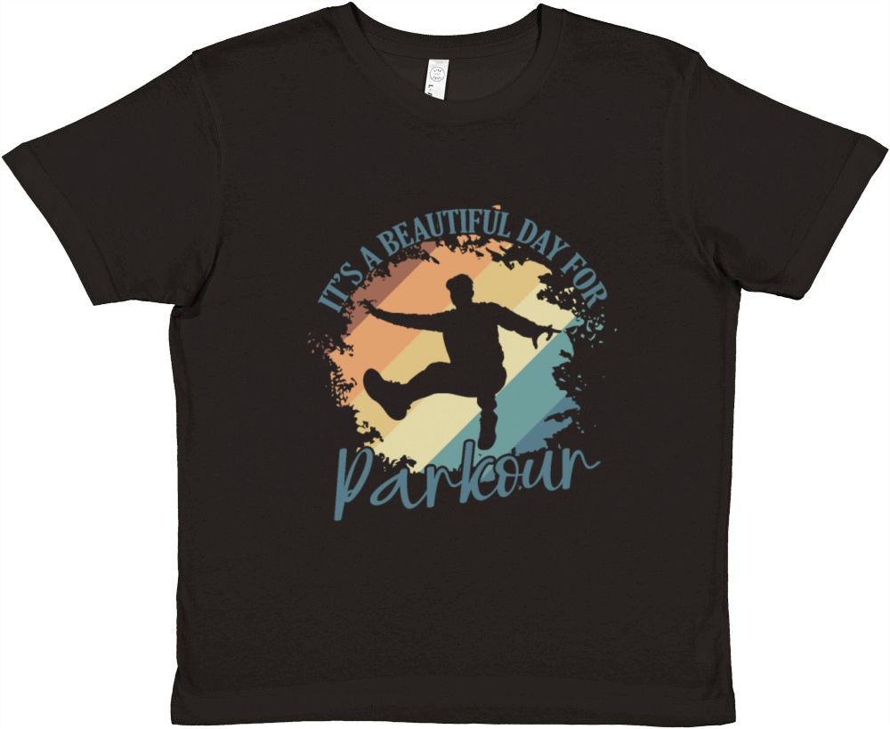 Its a beautiful Day for Parkour Sport Premium Kids Crewneck T-shirt
