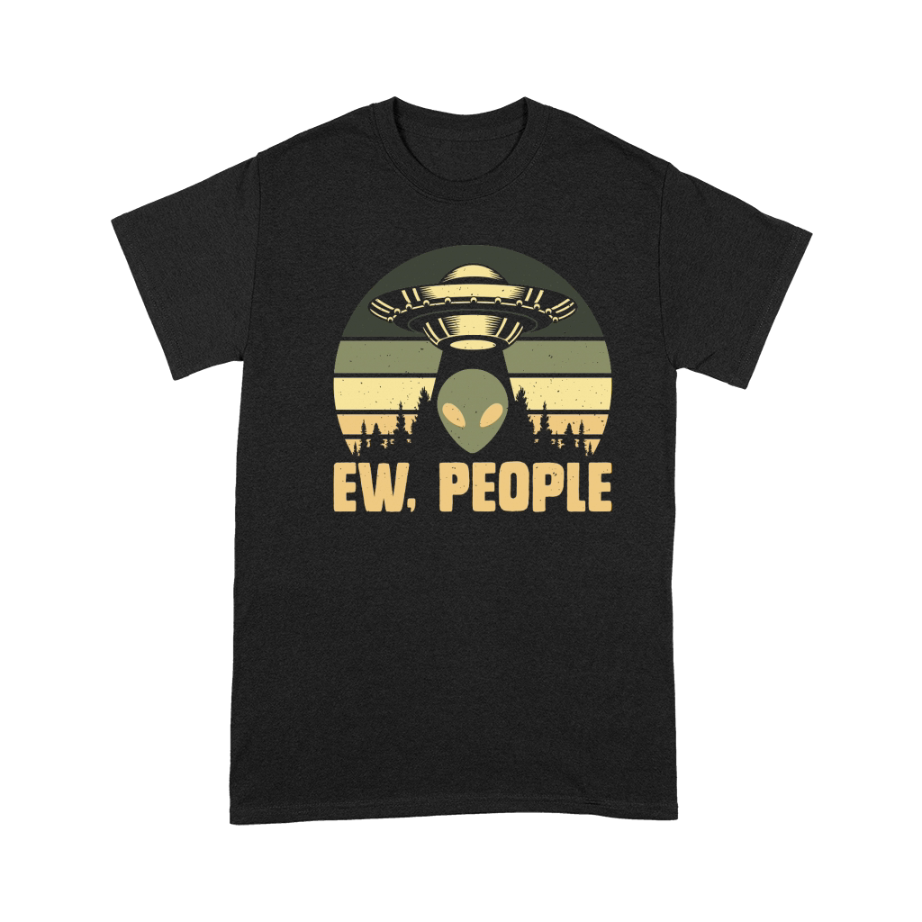 Vintage UFO Alien Ew People Premium T-shirt