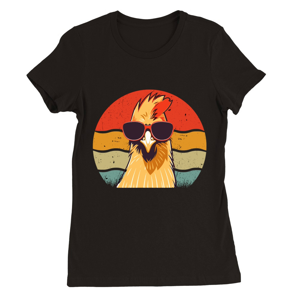 Chicken Sublimation Cool Rooster We Premium Womens Crewneck T-shirt