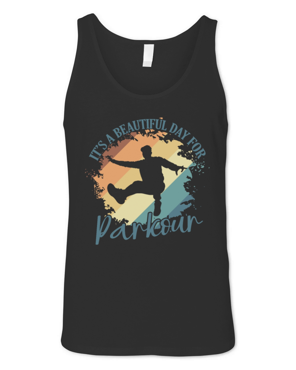Its a beautiful Day for Parkour Sport Unisex Jersey Tank