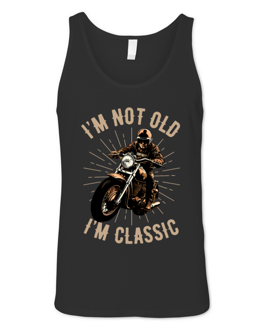 Motorcycle retro vintage Unisex Jersey Tank