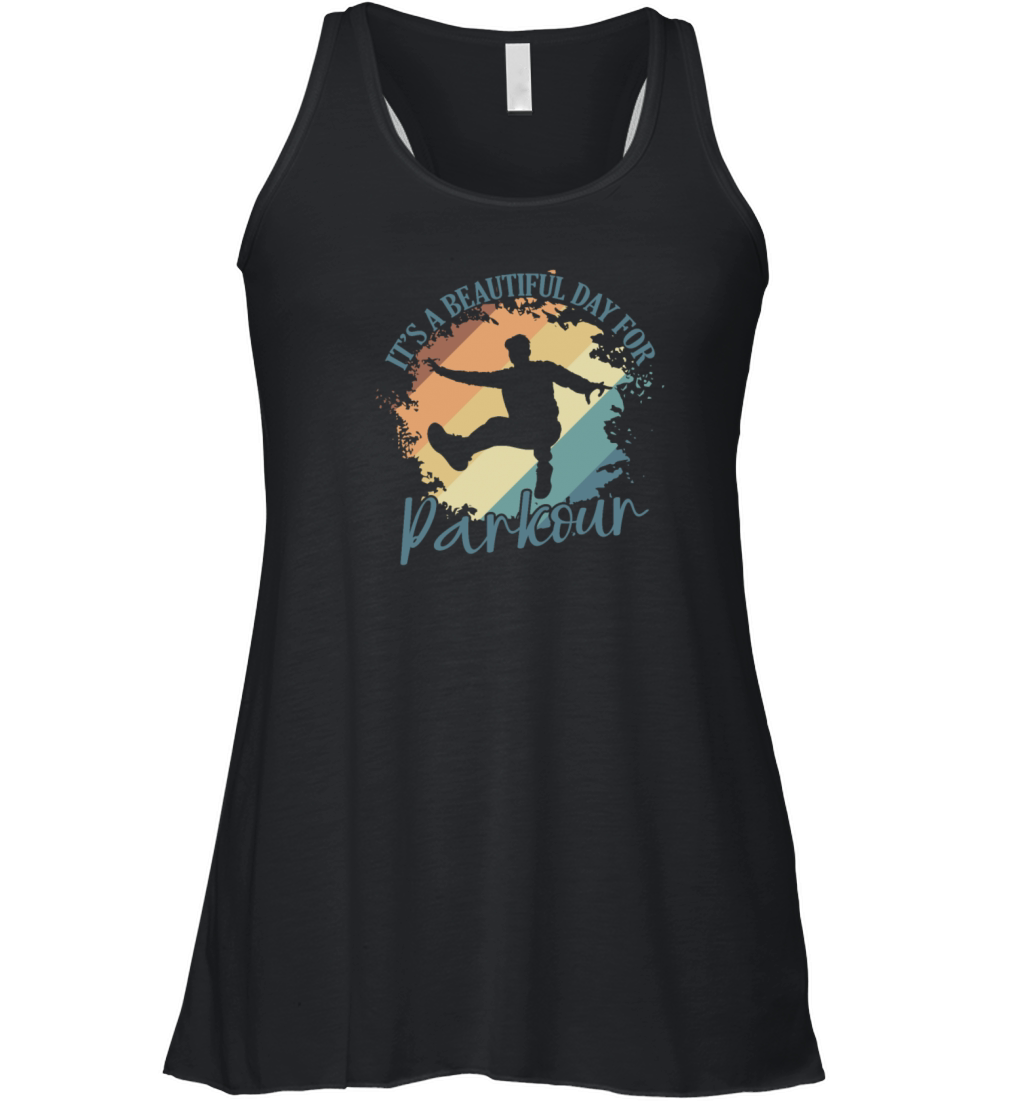 Its a beautiful Day for Parkour Sport Women's Flowy Tank Top