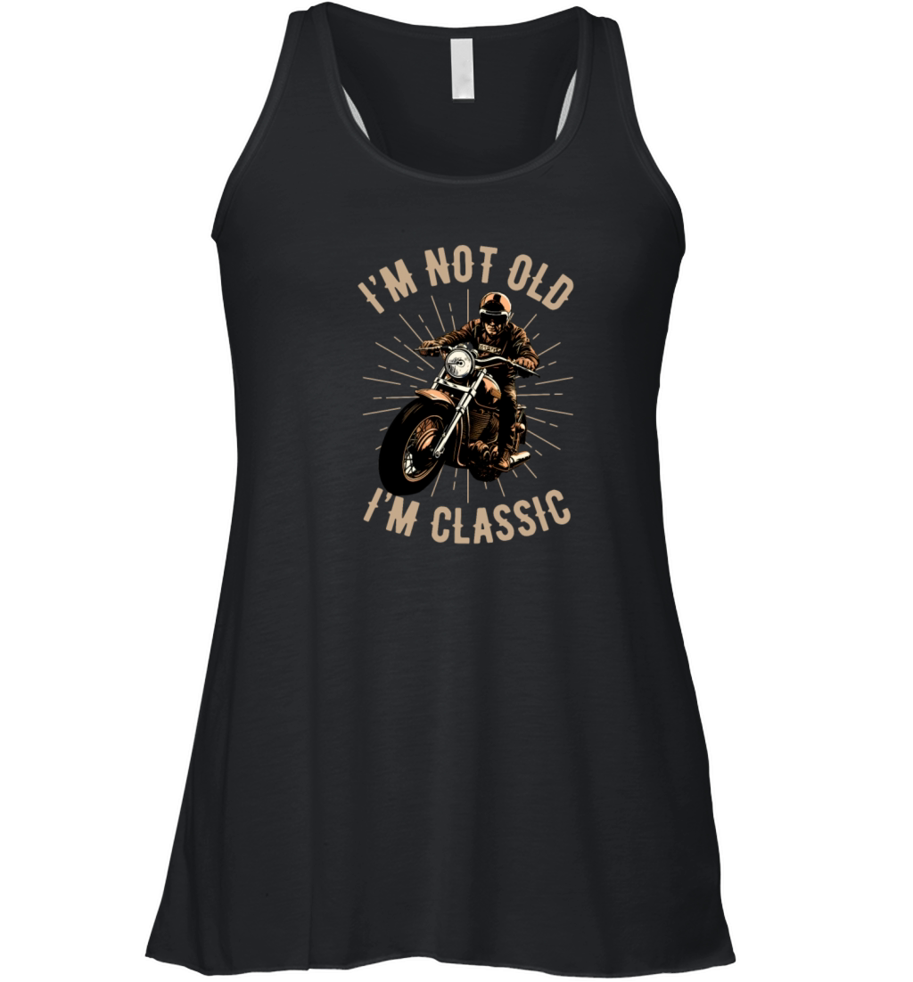 Motorcycle retro vintage Women's Flowy Tank Top