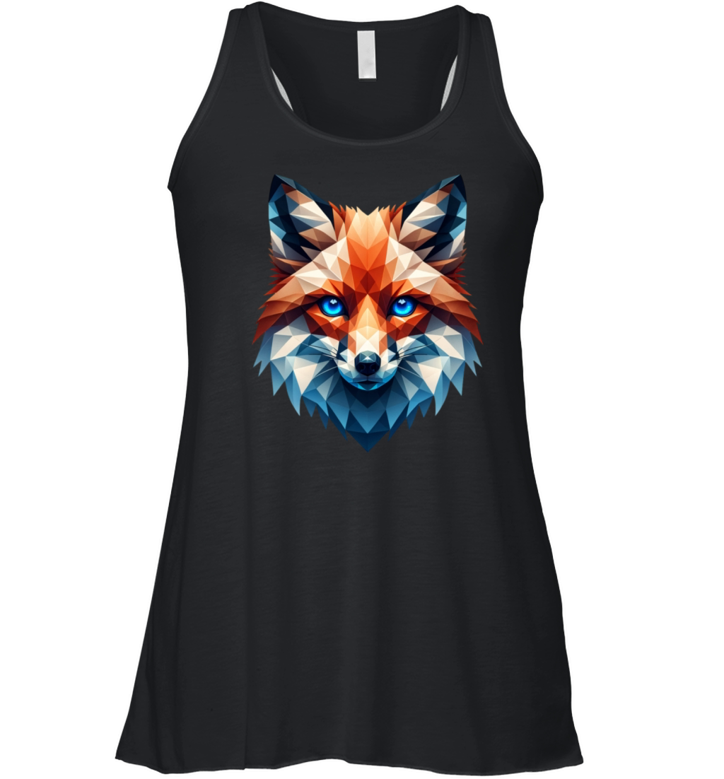 Red Fox Animal Wilderness Forest Design Women's Flowy Tank Top