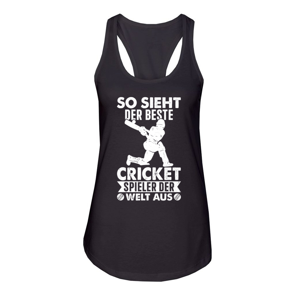 So sieht der beste Cricket Spieler der Welt aus Women's Racerback Tank