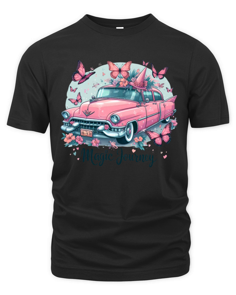 Pink cadillac magic journey Organic Unisex T-shirt